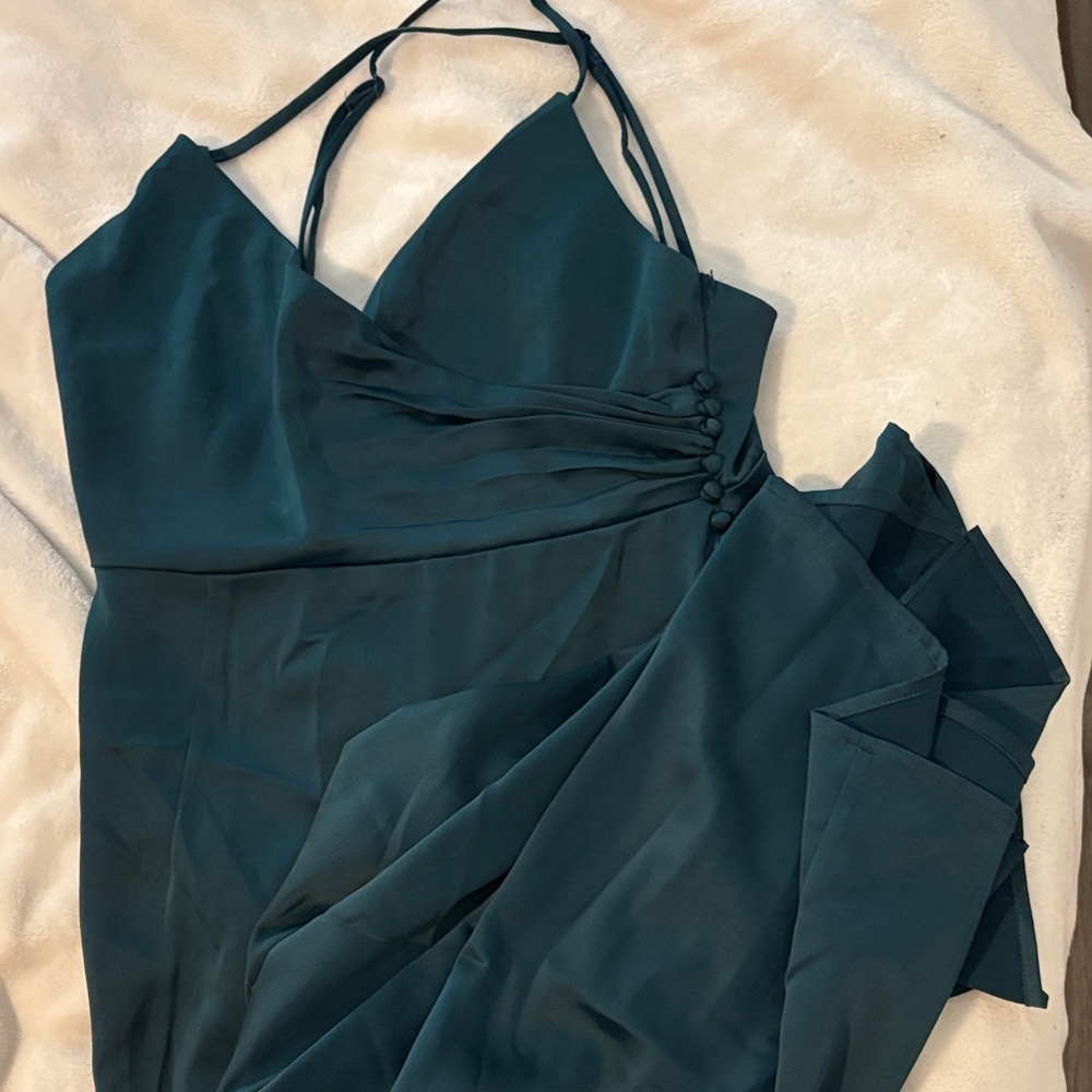 Lulu's Dark Green Maxi Dress